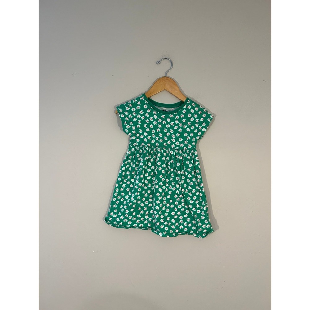 $8 ADD ON Old Navy Dress green daisy 3T Zara H&M Cotton On